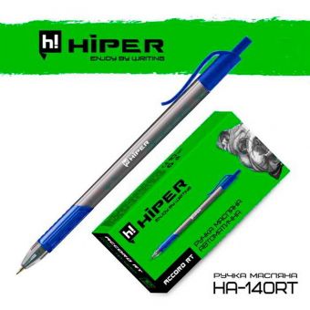 Купить Ручка маслянная автоматическая Hiper «Accord Grip» HA-140RT оптом